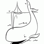 דף צביעה לוויתן 14