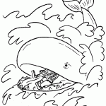 דף צביעה לוויתן 10