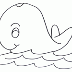 דף צביעה לוויתן 18