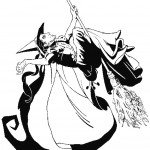 דף צביעה המכשפה הרעה 1 דף צביעה המכשפה הרעה 1