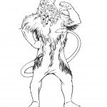 דף צביעה האריה הפחדן דף צביעה האריה הפחדן