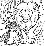 דף צביעה דורותי והאריה הפחדן דף צביעה דורותי והאריה הפחדן