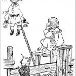 דף צביעה דורותי, טוטו הדחליל דף צביעה דורותי, טוטו הדחליל