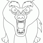 דף צביעה זאב 4 דף צביעה זאב 4