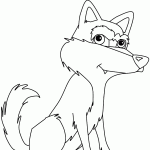 דף צביעה זאב 2 דף צביעה זאב 2