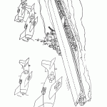 דף צביעה צוללת ומטוסים