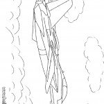 דף צביעה מטוס מסוג מיג