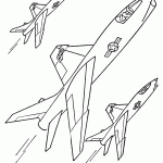 דף צביעה מטוסים יוצאים להתקפה