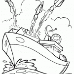 דף צביעה אניית מלחמה מתקיפה