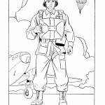 דף צביעה צנחן