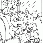 דף צביעה בסטר, גילי וארתור במכונית