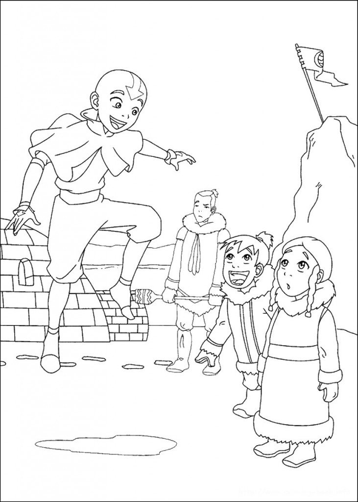 דף צביעה אווטאר 34