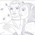 דף צביעה אווטאר 3