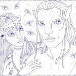 דף צביעה אווטאר 2