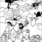 דף צביעה משפחת ברבאבא בספארי