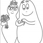 דף צביעה ברבאבא וברבאמא שלובי זרוע