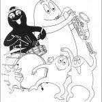 דף צביעה במשפחת ברבאבא אוהבים לנגן