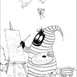 דף צביעה ברבא-נוי אוהב לצייר