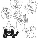 דף צביעה הפירות של משפחת ברבאבא