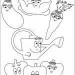 דף צביעה הירקות של משפחת ברבאבא