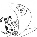 דף צביעה הכלב גולש בים