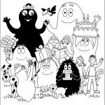 דף צביעה במשפחת ברבאבא חוגגים יומולדת