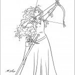 דף צביעה מרידה יורה בחץ וקשת