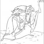 דף צביעה המכשפה מהסרט אמיצה