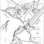 דף צביעה מרידה ואביה מתאמנים בקרב חרבות