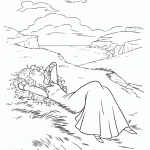 דף צביעה מרידה נחה בשדה