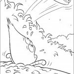 דף צביעה קירבי החייזר וצלחת מעופפת