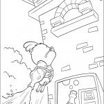 דף צביעה צ'יקן ליטל מציל את העיר