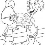 דף צביעה אבי מלמדת את וצ'יקן ליטל