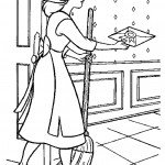 דף צביעה סינדרלה ומכתב ההזמנה לנשף