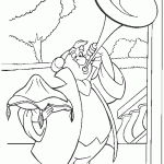 דף צביעה הכרוז בארמון המלך