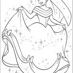 דף צביעה הנסיכה סינדרלה