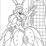 דף צביעה האחות החורגת מתקשטת לנשף