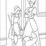 דף צביעה האם החורגת נוזפת בסינדרלה