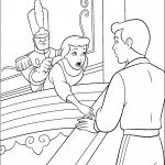 דף צביעה סינדרלה מנסה להגיע לנסיך