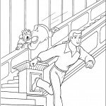 דף צביעה הנסיך במנוסה והמלך בעקבותיו