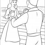 דף צביעה הנסיך וסינדרלה בחוף הים