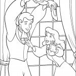 דף צביעה הנסיך מצא את הנעל התואמת