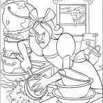 דף צביעה אחותה הקנאית של סינדרלה