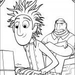 דף צביעה טום עוקב אחר מעשיו של פלינט