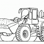 דף צביעה דחפור 1