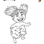 דף צביעה התינוקת סנדי