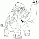 דף צביעה הקרודים - הפיל