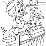 דף צביעה דונלד דאק הנגר