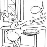 דף צביעה דייזי דאק מקפיצה חביתיות