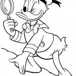 דף צביעה דונלד דאק חוקר